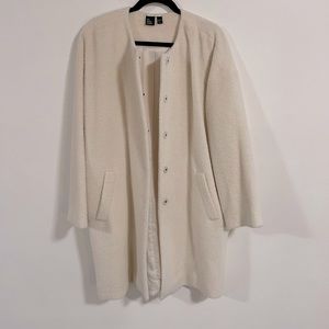 Eileen Fisher sheared alpaca coat